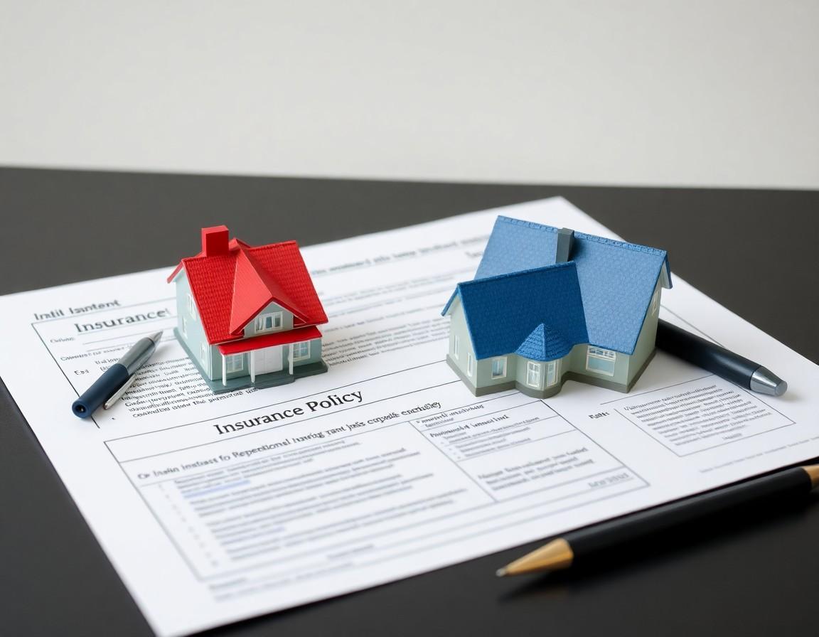 Person reviewing renters insurance documents at a kitchen table